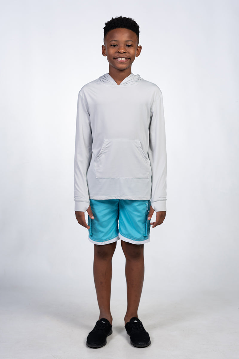 Glacial grey hoodie shirt