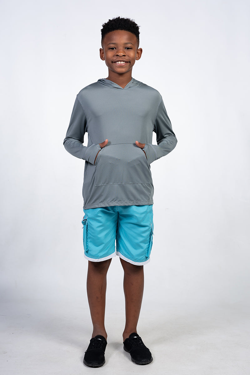 Silver hoodie shirt