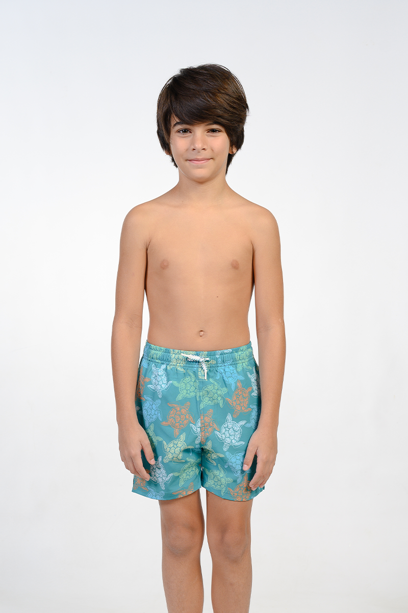 Boys Printed Swim Shorts