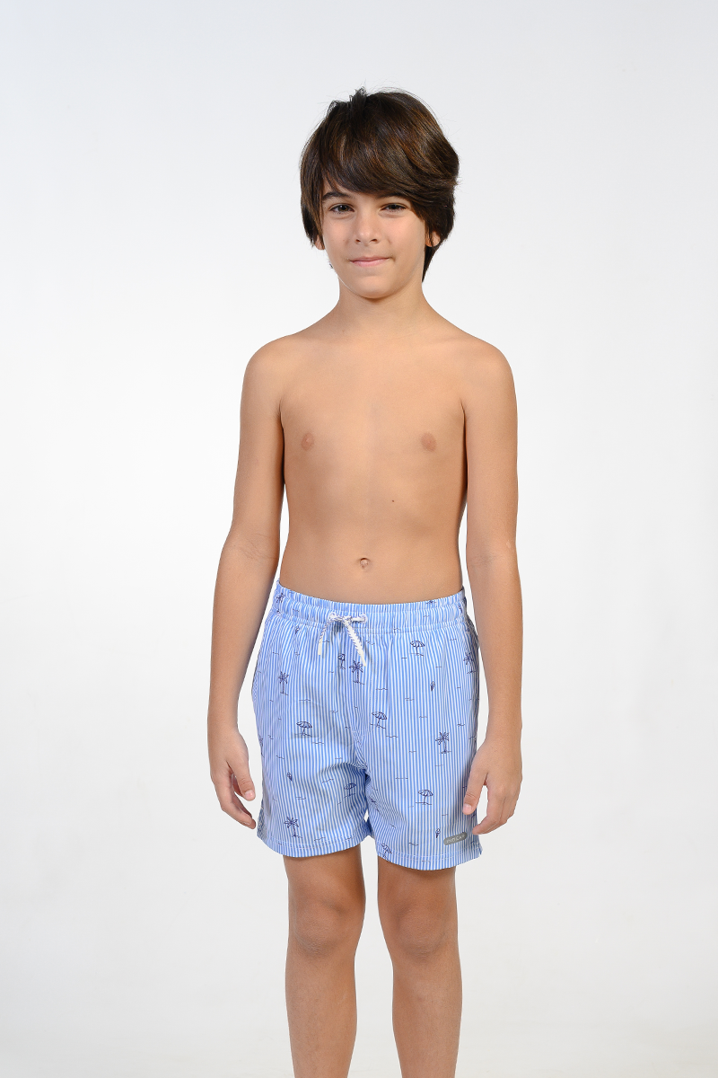 Boys Printed Swim Shorts