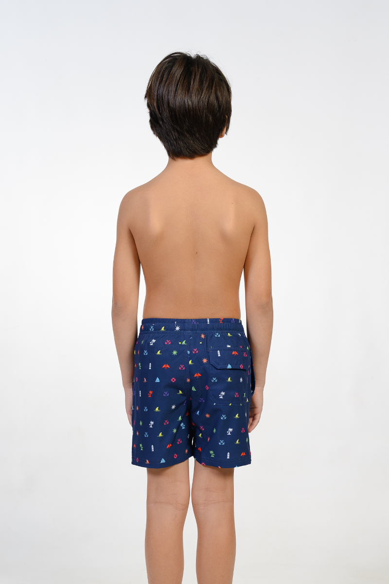 Boys Printed Swim Shorts