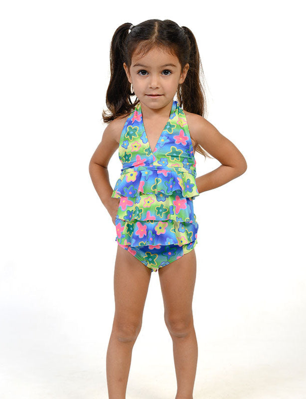 Girls Ruffle Tankini