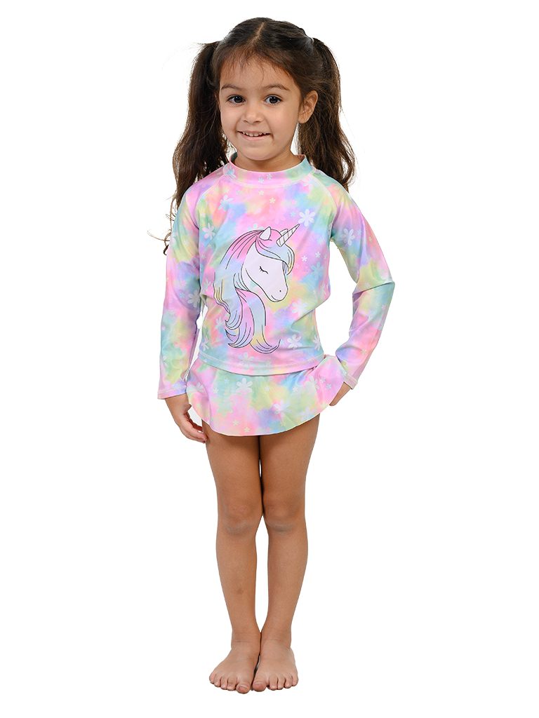 Rash top, one piece in Summer Blossom