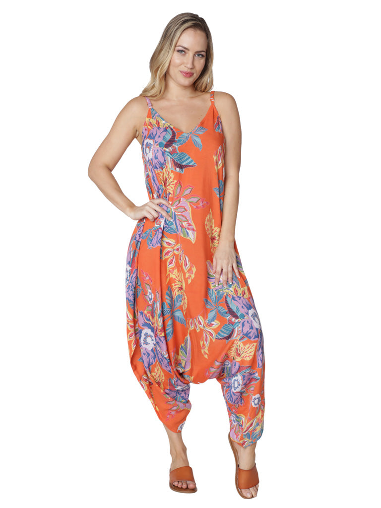 Printed harem jumpsuit
