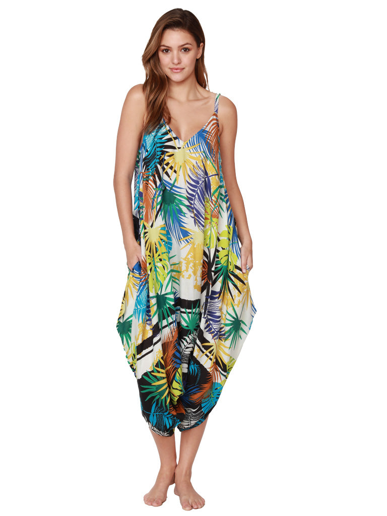 Printed harem jumpsuit