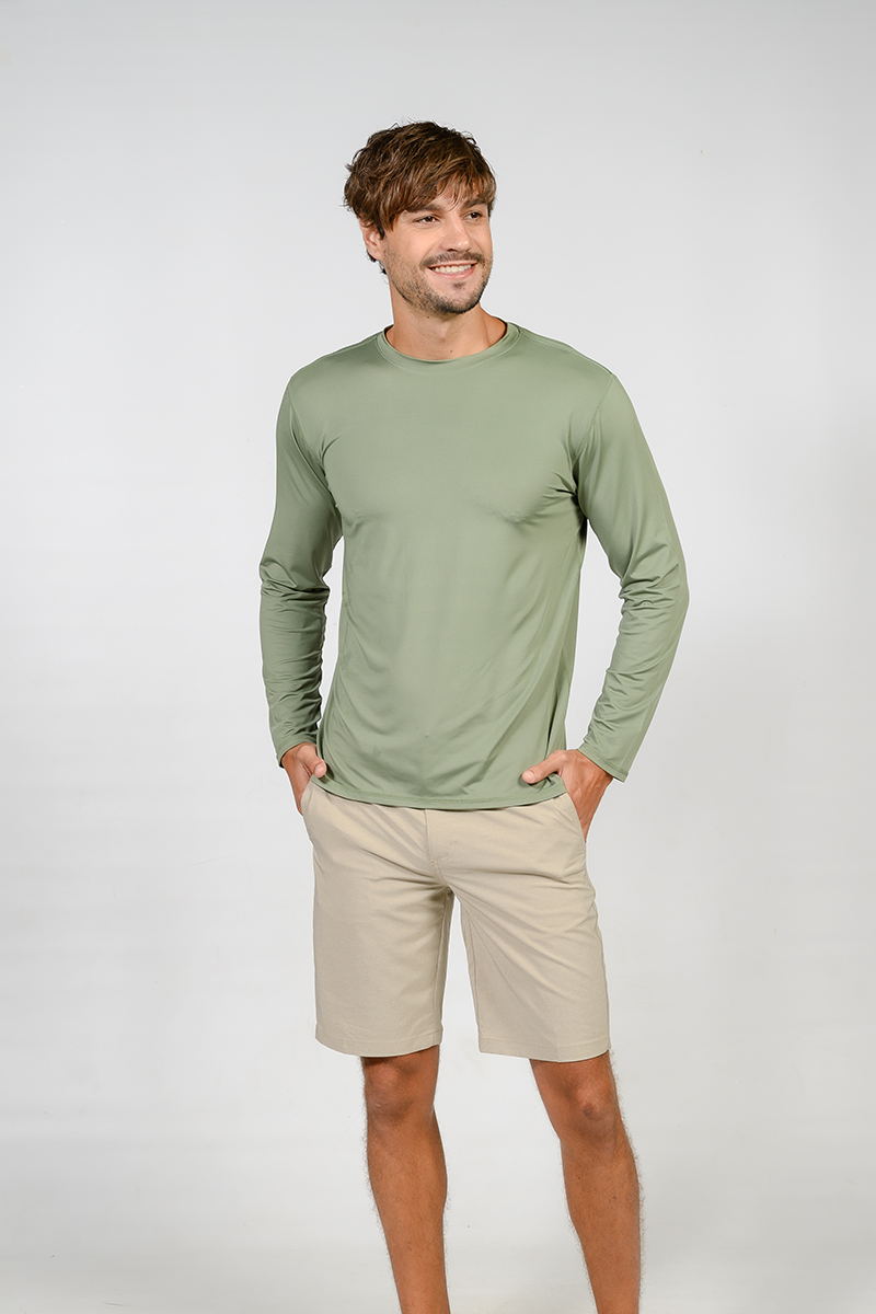 Men's Long Sleeve Sun Shirts in many solid colors