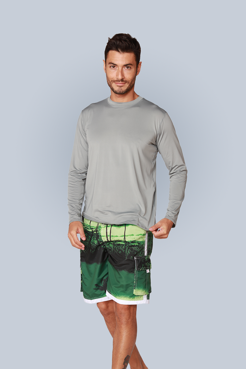 Men's Long Sleeve Sun Shirts in many solid colors