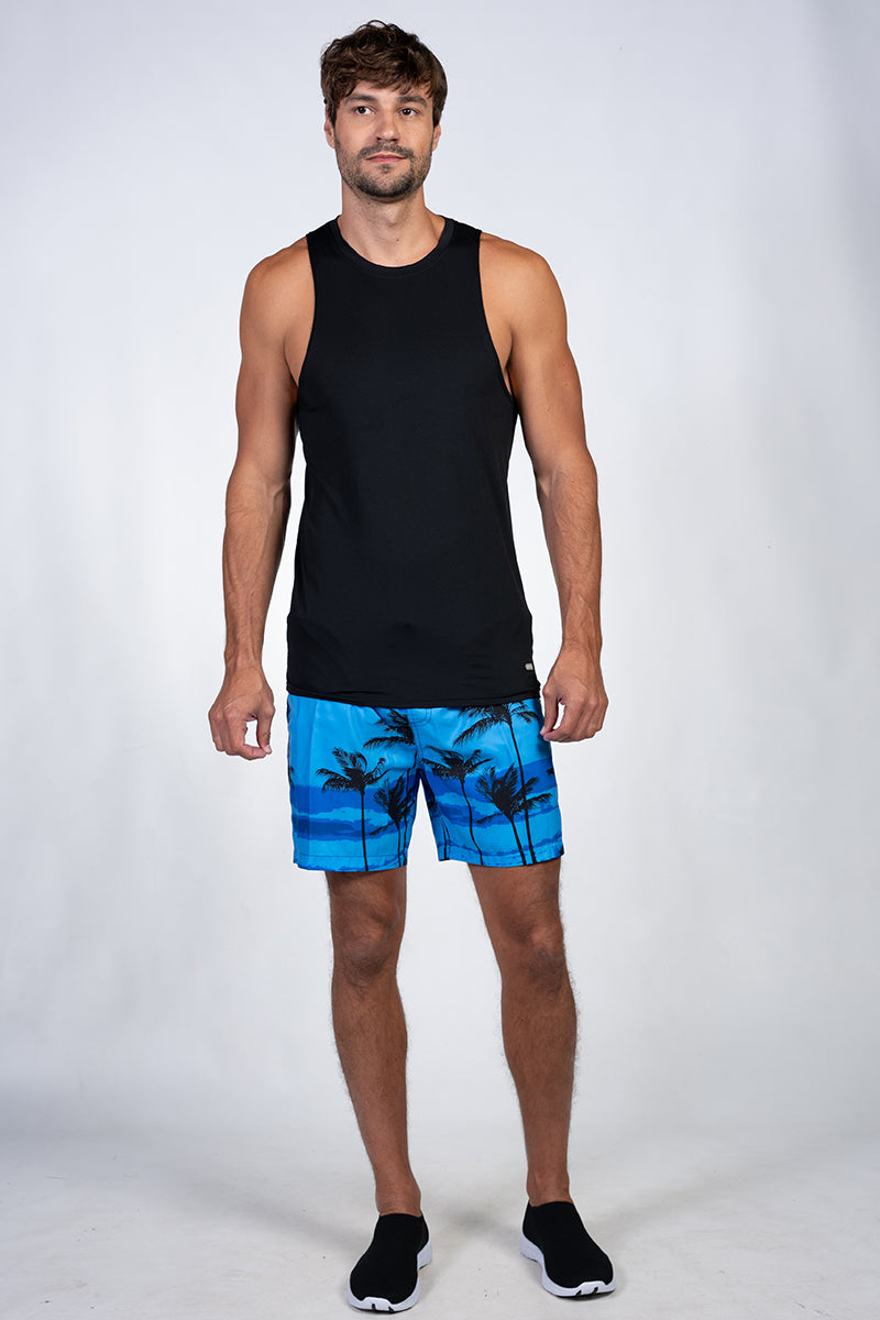 Men's black tank shirt