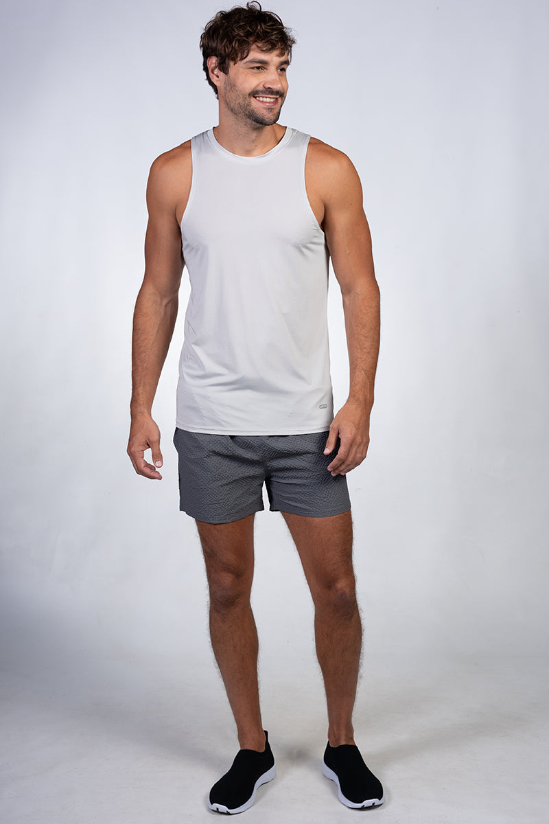 Men's glacial grey tank shirt