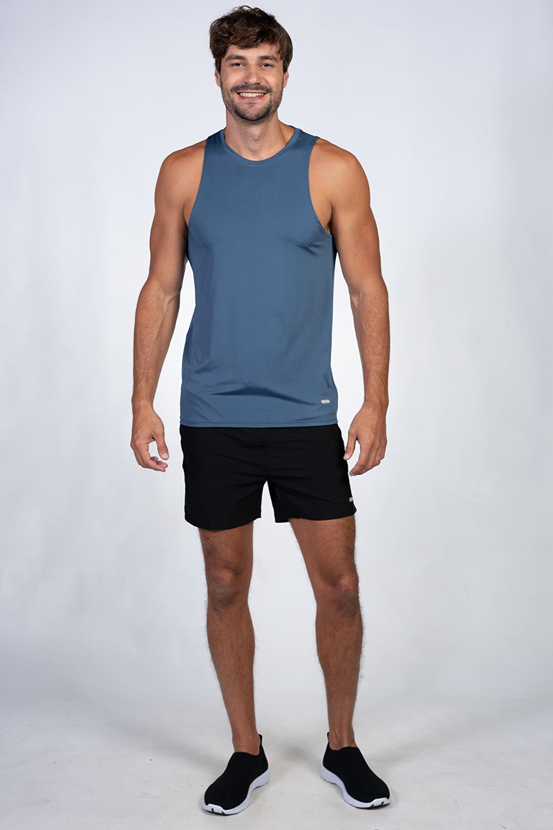 Men's marine blue tank shirt
