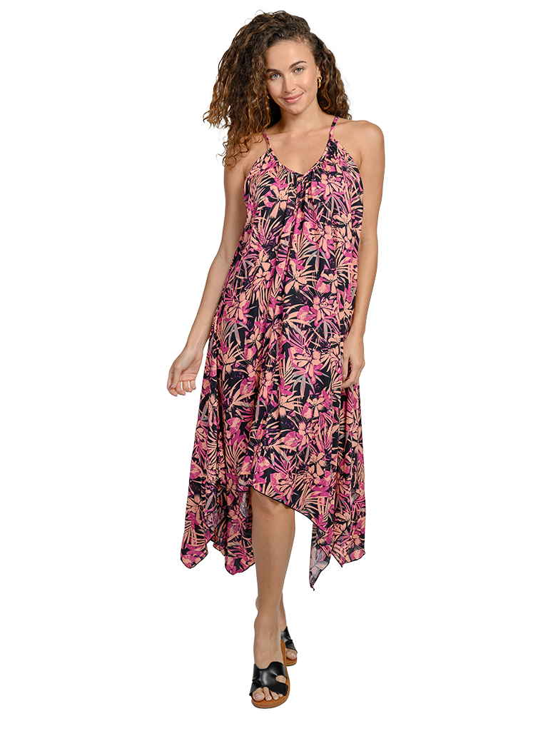 handkerchief maxi dress Spaghetti Strap Handkerchief Maxi Dress – INGEAR