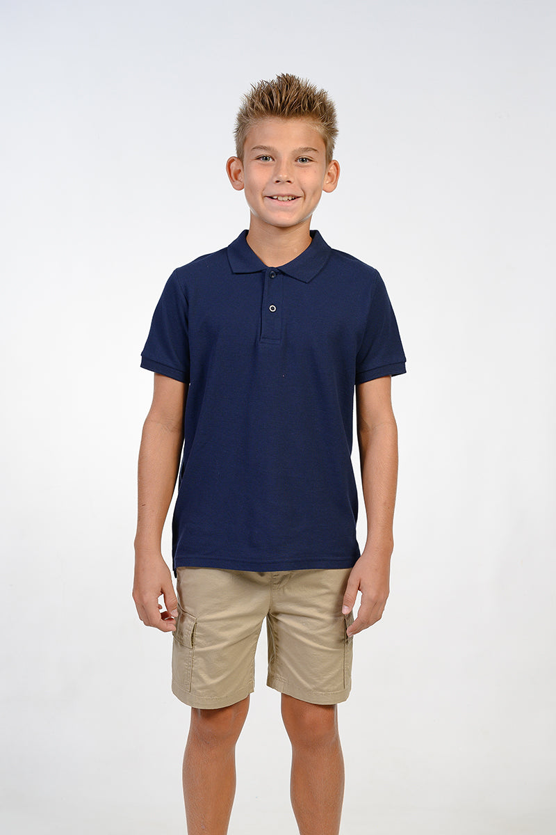 Navy short sleeve polo shirt