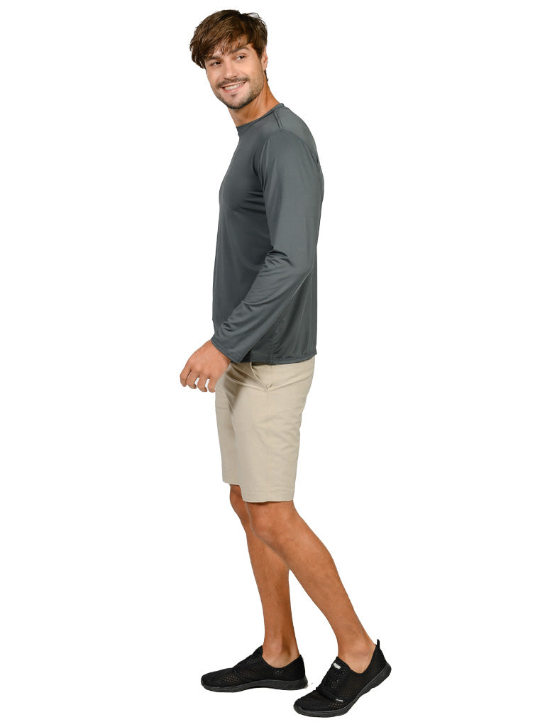 Men's Long Sleeve Sun Shirts in many solid colors