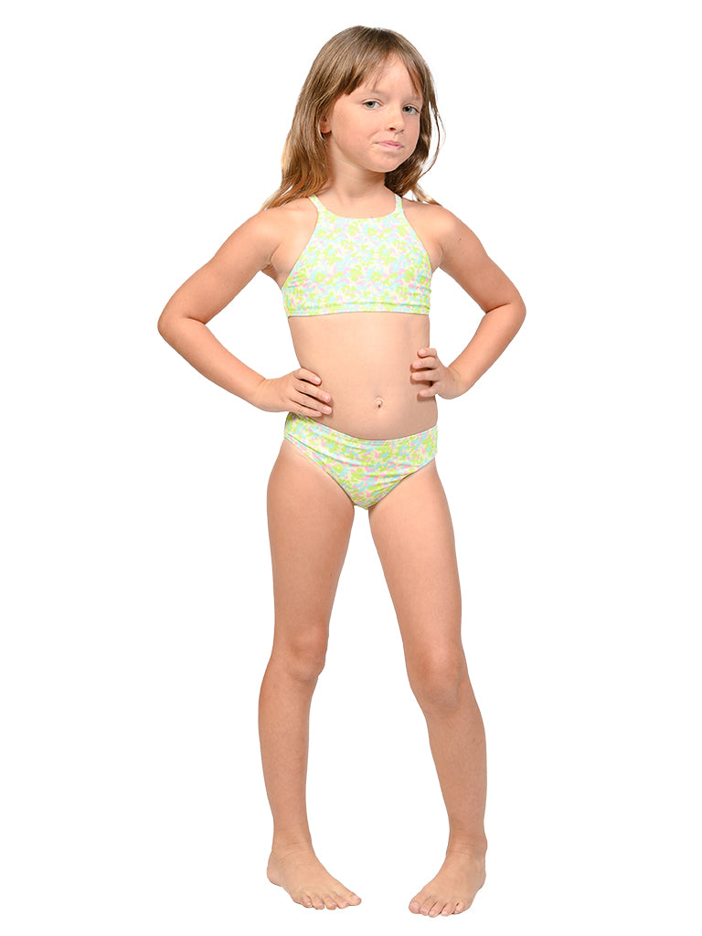 High neck top bikini for girls