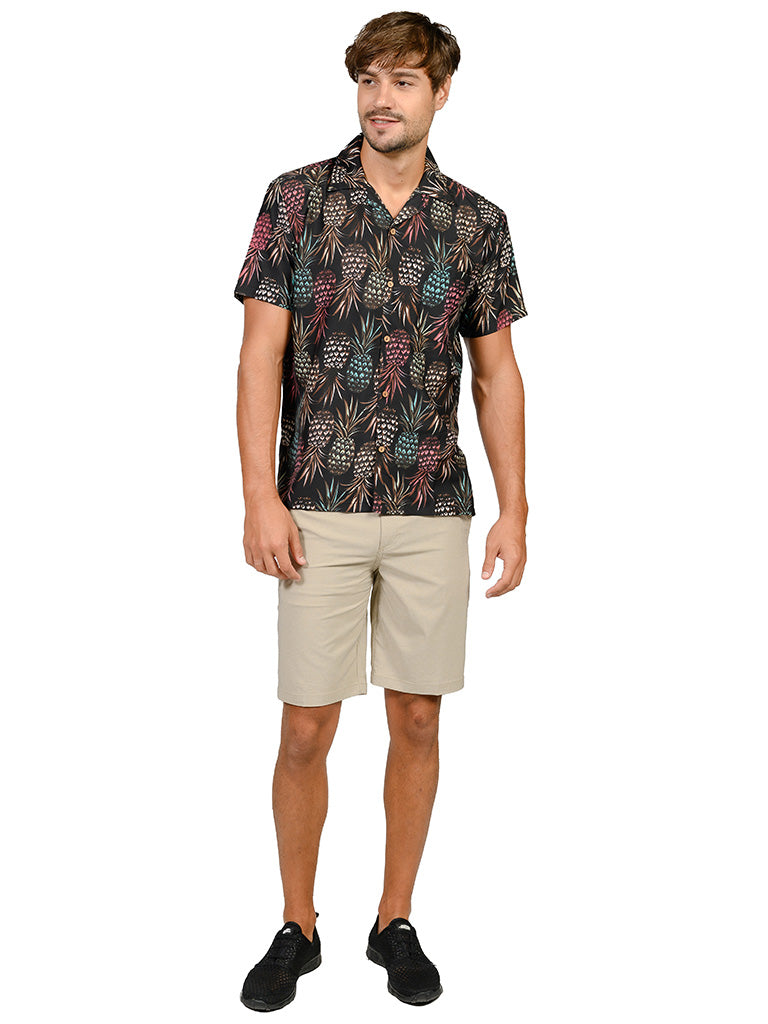 KOHS31-Multi-pineapple print shirt