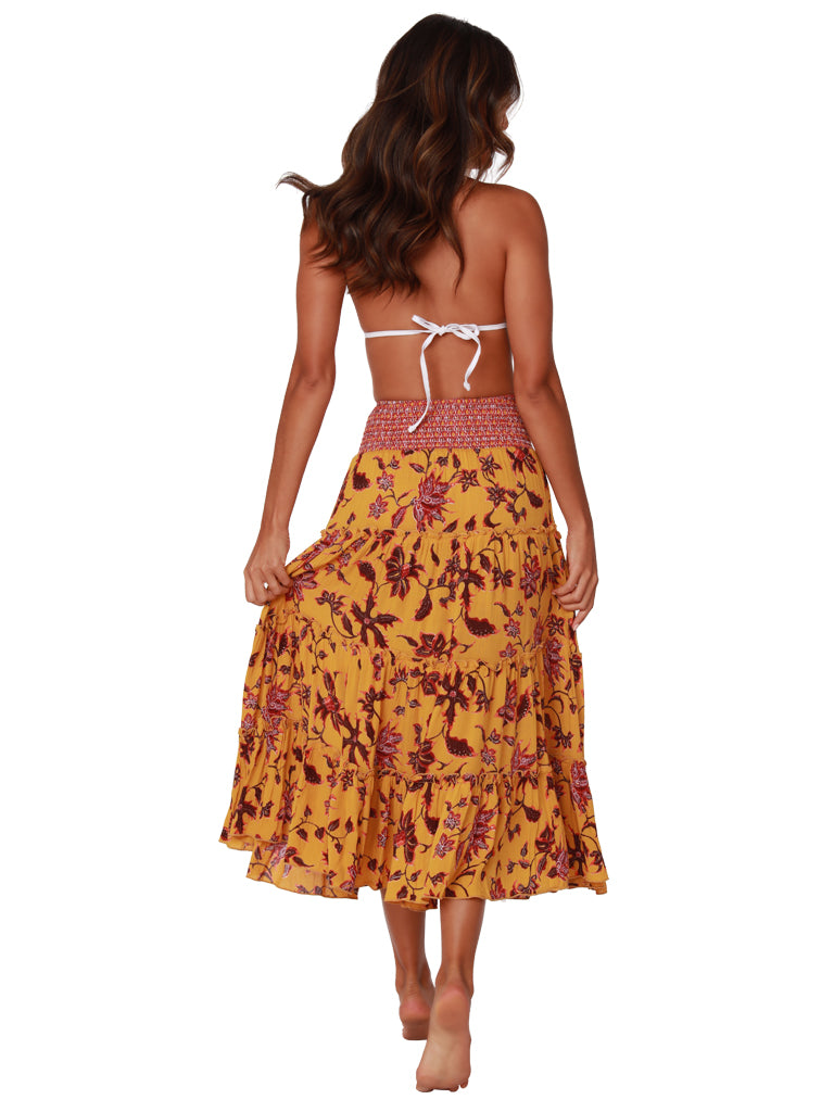 Back view of Ruffle skirt