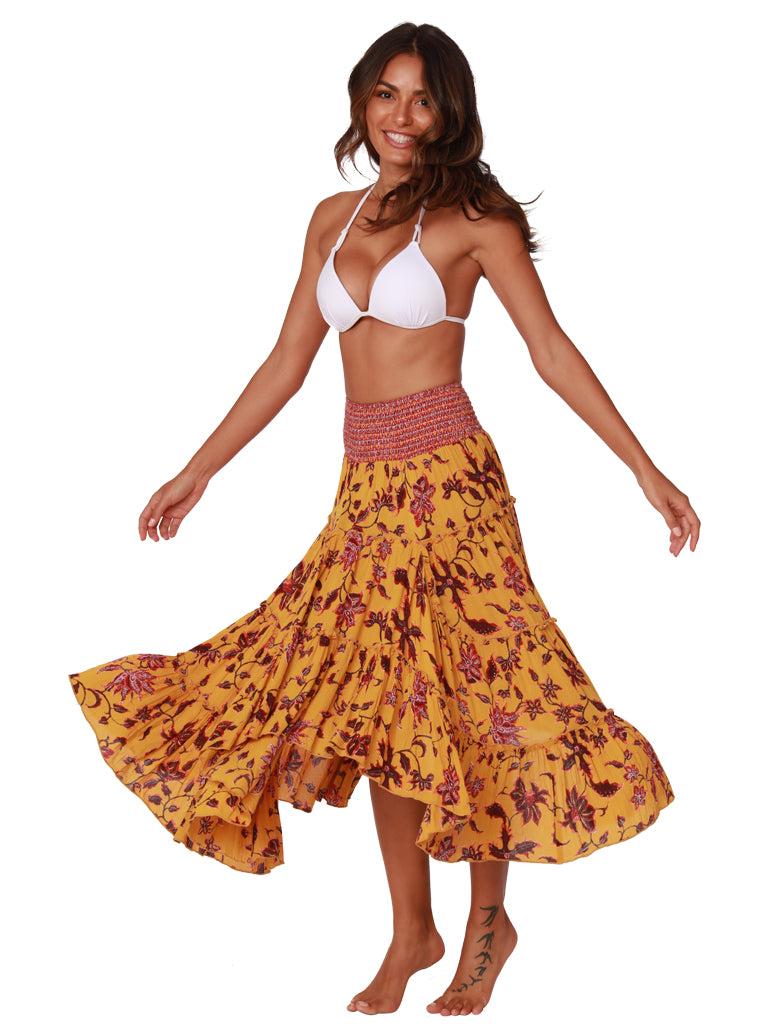 Side view of Ruffle skirt