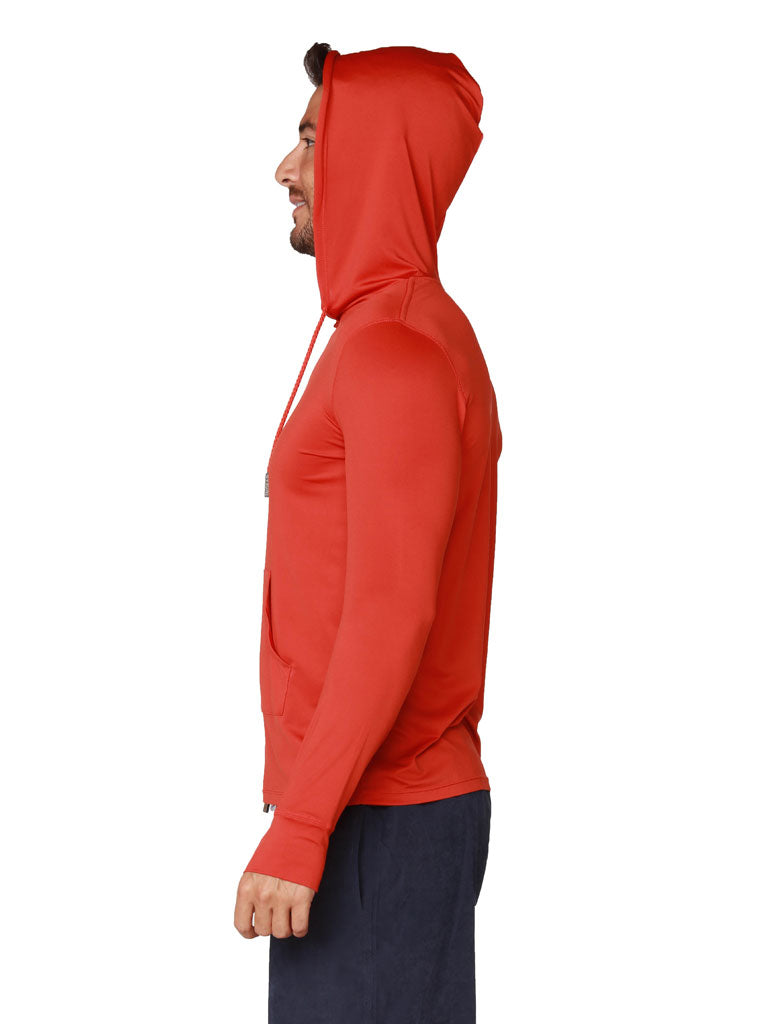 Rust SPF-50 Hoodie side view