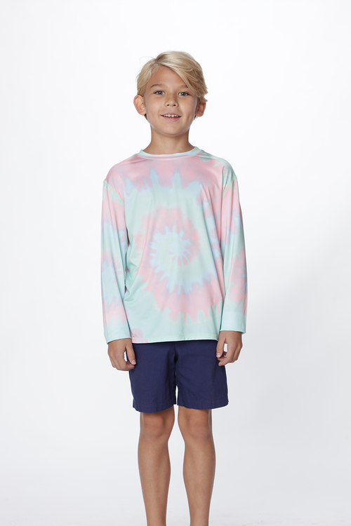 Loose fitting crew neck sun shirt