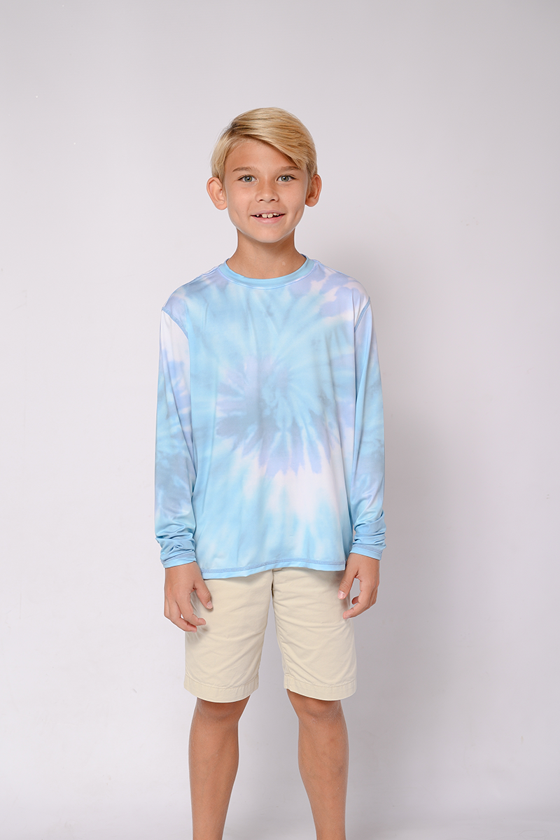 Loose fitting crew neck sun shirt