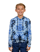 Blue tie dye boys' hoodie. Top seller