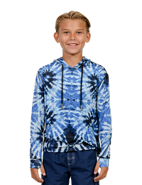 Blue tie dye boys' hoodie. Top seller