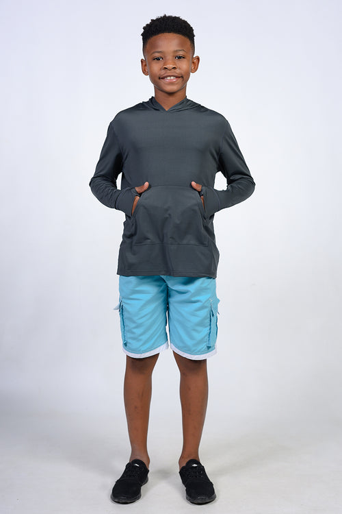 Charcoal hoodie shirt