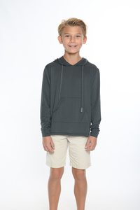 Boys Long sleeve solid color Hoodies