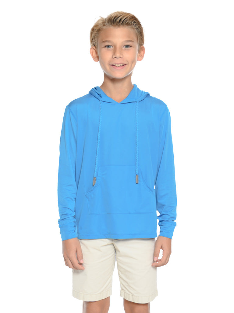 Boys Long sleeve solid color Hoodies