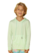 Mint color boys' hoodie