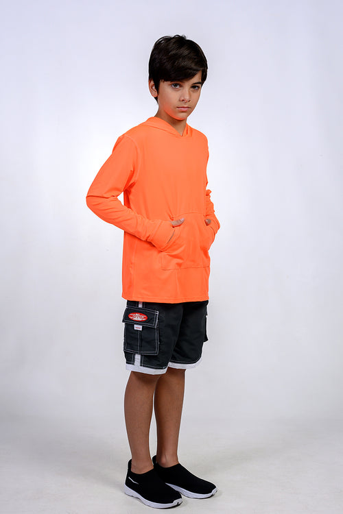 Neon Orange hoodie shirt