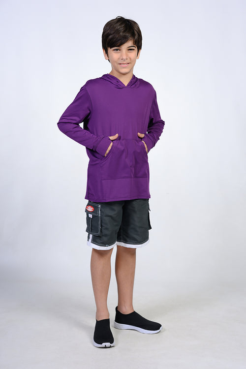 Purple hoodie shirt