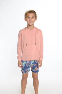 Boys Long sleeve solid color Hoodies