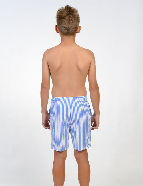 Boys Striped Swim Shorts