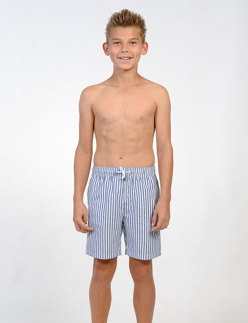 Boys Striped Swim Shorts