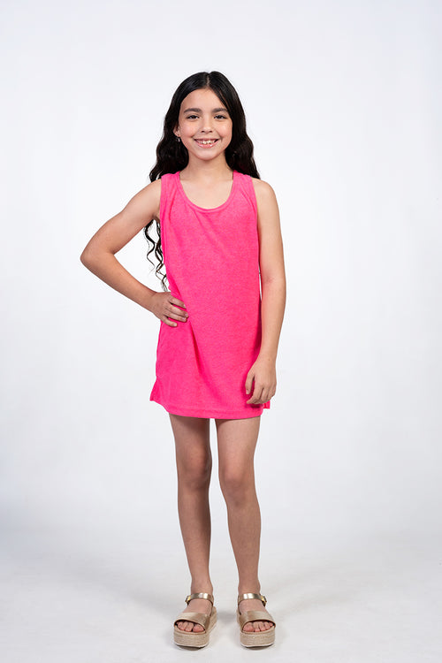 pink tank dress T-back tank dress – INGEAR