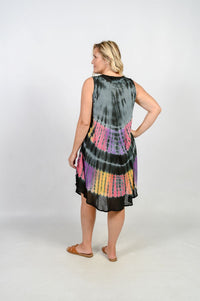 Tie Dye Umbrella Dress