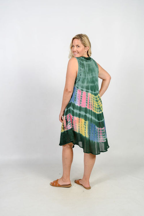 Tie Dye Umbrella Dress