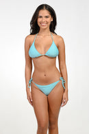 Triangle Top Bikini Textured Set
