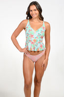 Peplum Tankini Set