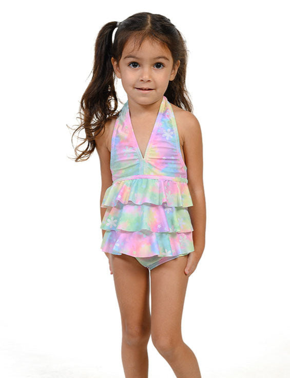 Girls Ruffle Tankini