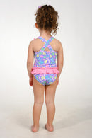 Girls' Ruffle Bow One Piece