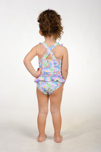 Girls' Ruffle Bow One Piece