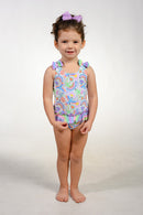 Girls' Ruffle Bow One Piece
