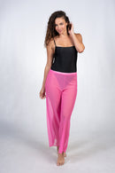 Pink micro mesh pant