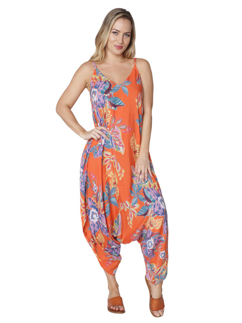 Printed harem jumpsuit