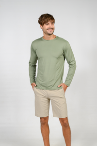 Men's Long Sleeve Ultra Loose Sun Shirts in many solid colors