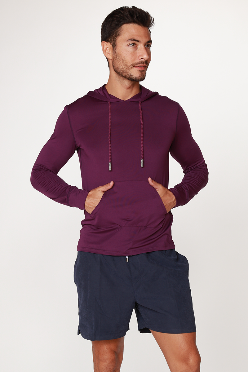 Men's solid color hoodies