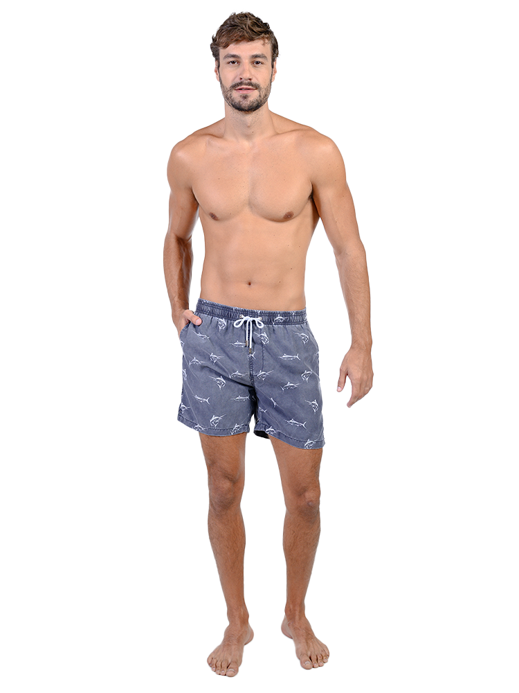 Men's Swim Shorts in lively tropical print