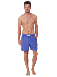 Men's Swim Shorts in lively tropical print